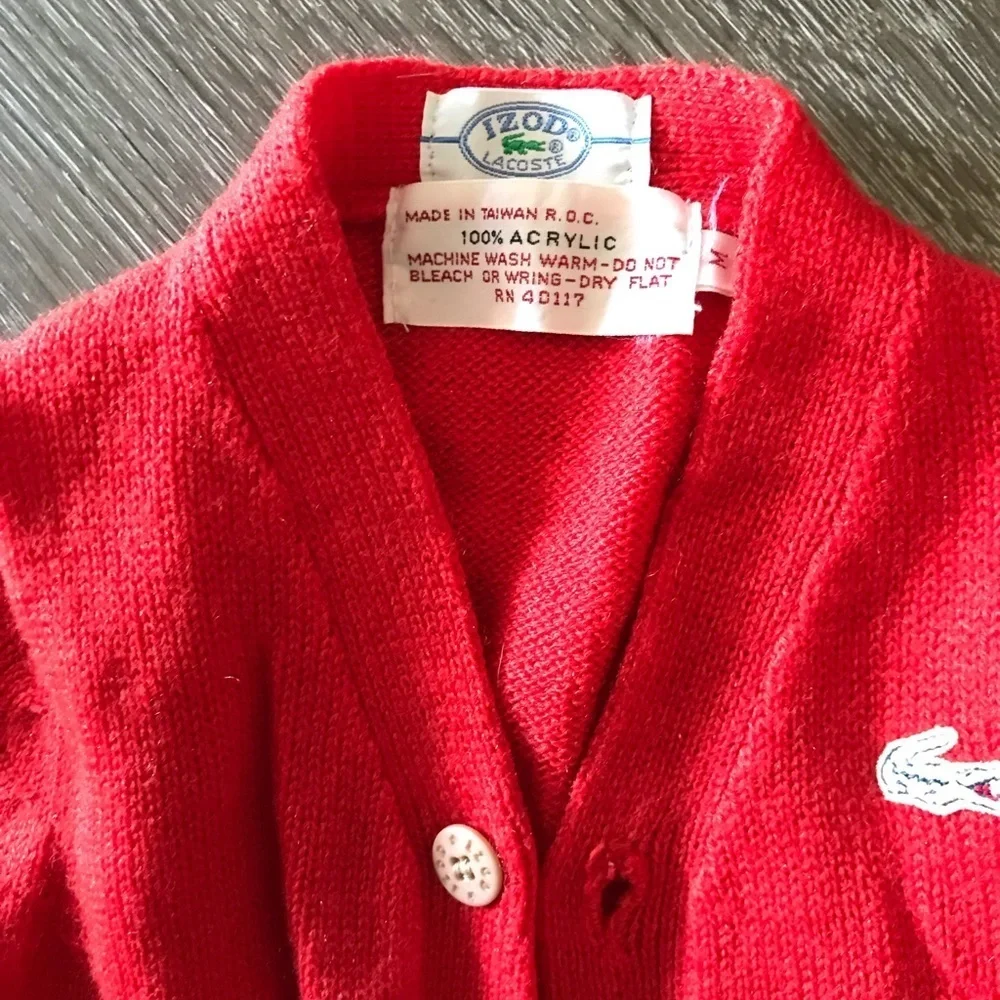 Lacoste IZOD vintage baby sweater 9-12